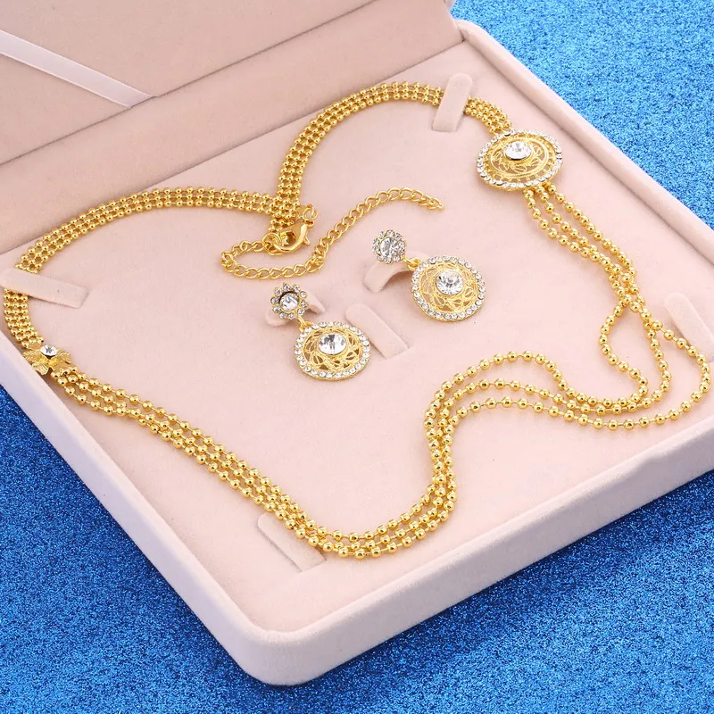 Набор золотых ожерелий Женские Ювелирные изделия оптовая продажа мутиляры