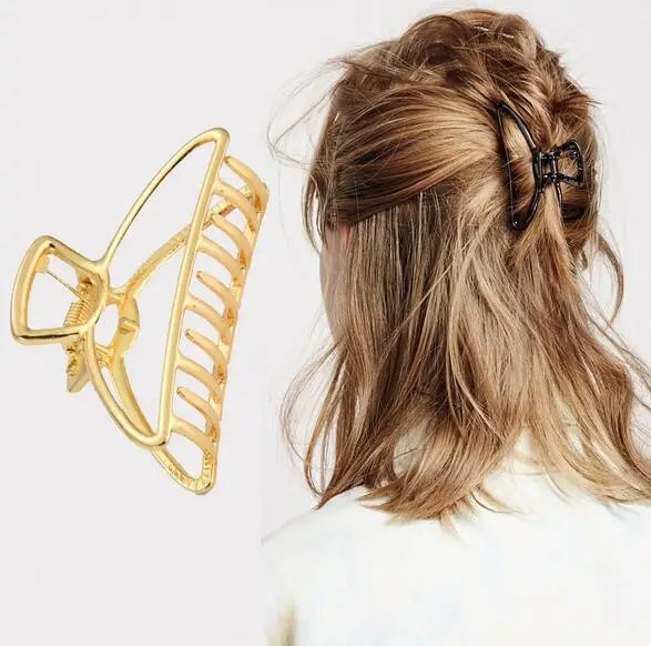 Fashion Hollow Hair Claws for Women Barrette Hairpin Crab Metal Claw Clips Accessories Headwear | Украшения и аксессуары