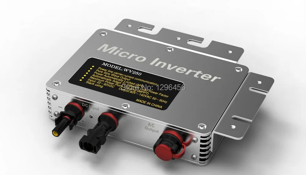 Сетевой инвертор 250 Вт Инвертор солнечной энергии вход DC22V ~ 50V выход AC90V 140V или AC180V