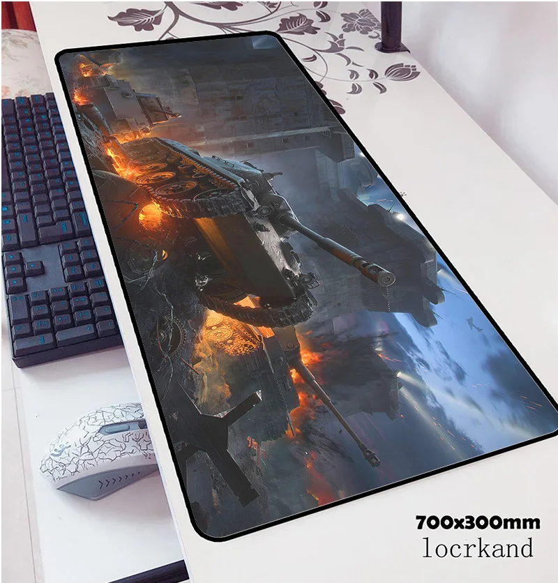 Коврик для мыши World of Tanks padmouse 700x300x2 мм популярный игровой коврик ноутбука или