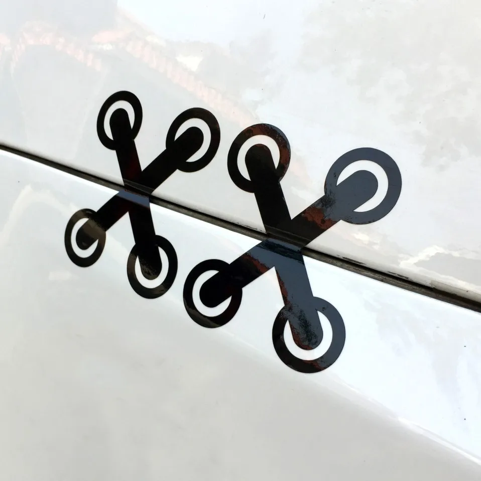 Виниловая наклейка на бампер или окно 6 х7 см 2 шт.|accessories for bmw|for bmwcar styling |