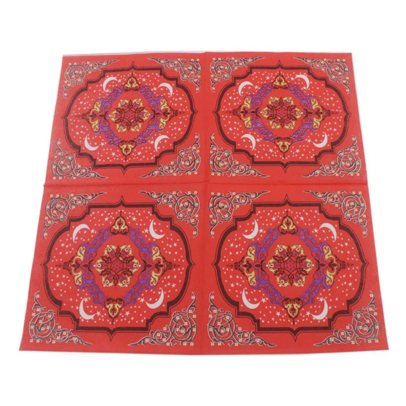 Ramadan Eid Mubarak Decoration Printing Paper Napkin Table Towels Festival Color Printed Tissue | Дом и сад
