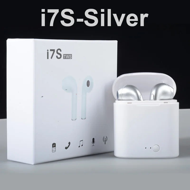Беспроводные наушники Bluetooth I7 i7s TWS спортивные наушники-гарнитура с микрофоном