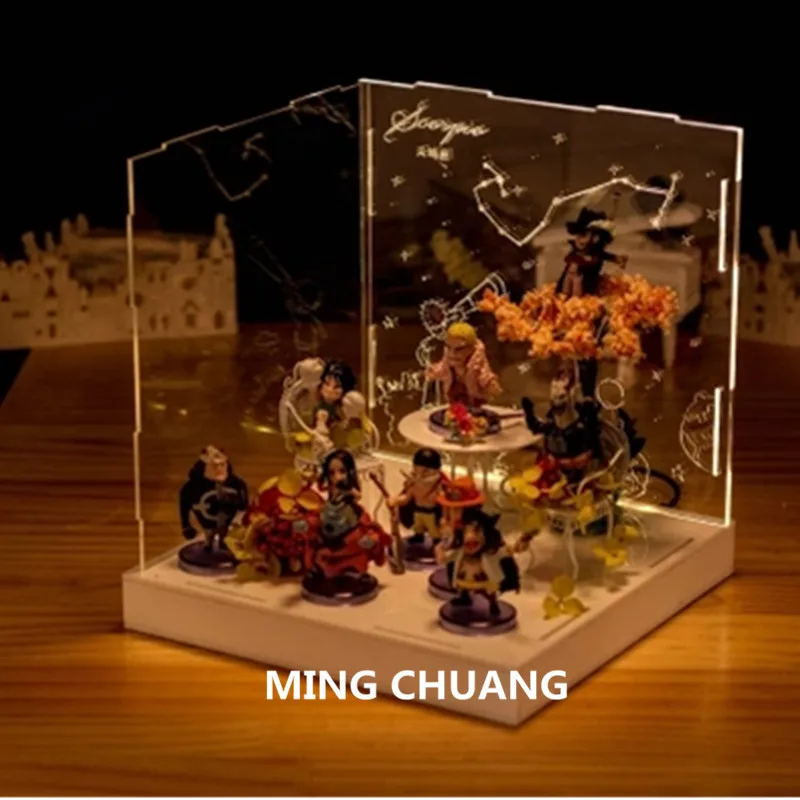 Одна штука Tony Chopper Nami Usopp Roronoa Zoro Nico Robin 3D со светодиодной подсветкой Microlandschaft
