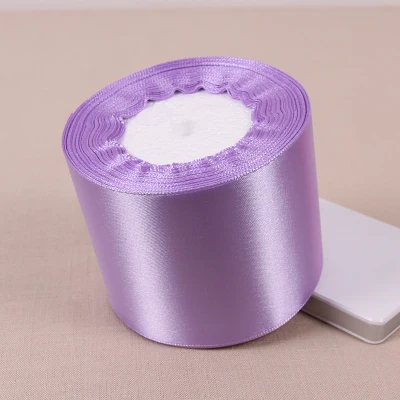 25 ярдов светильник-фиолетовая шелковая атласная лента украшение для свадебной