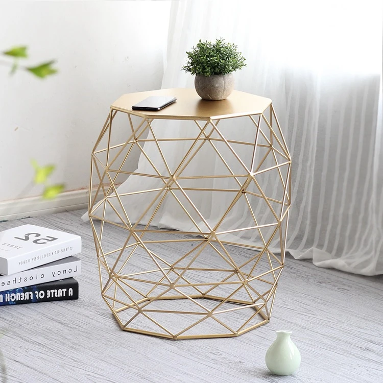 Louis Fashion Coffee Tables Modern Nordic Golden Simple Living Room Sofa Small Apartment Balcony Originality |
