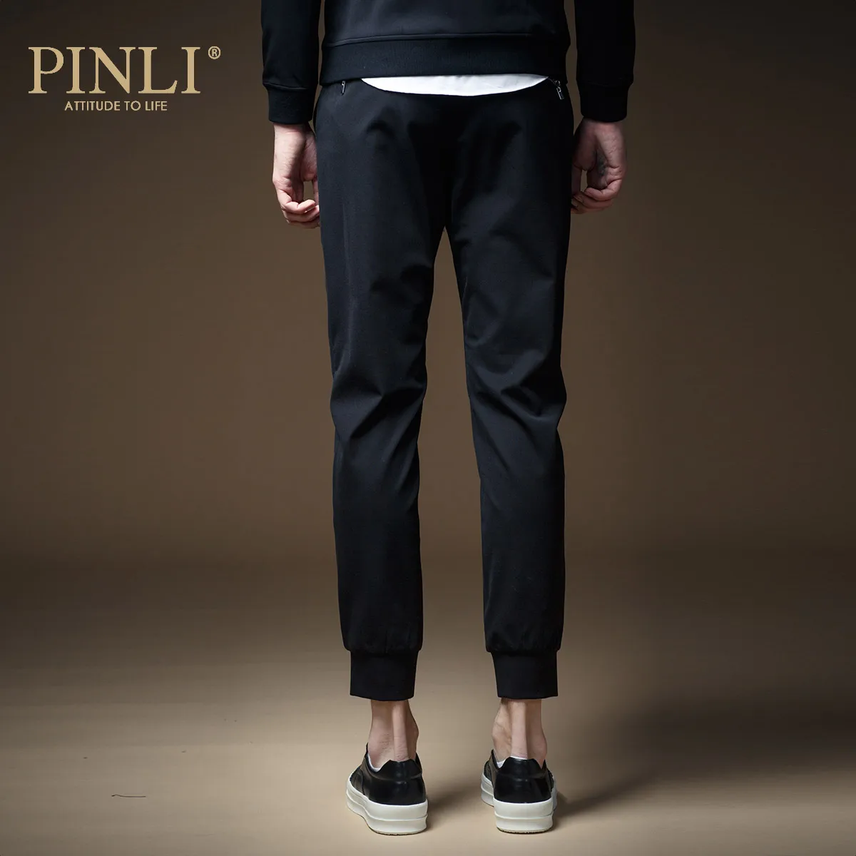 Мужские тренировочные брюки повседневные обтягивающие средней длины в стиле