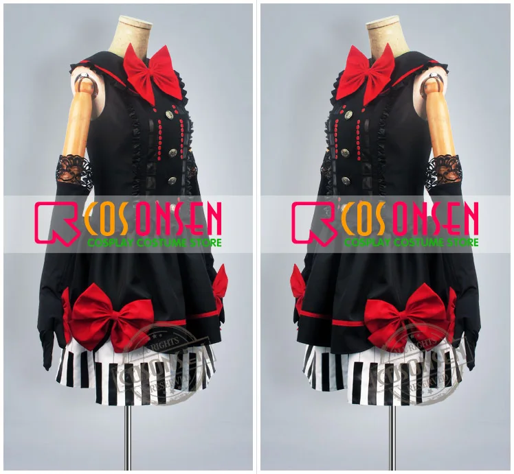 Косплей ONSEN Vocaloid Mayu Костюм Черное платье все размеры на заказ|cosplay costume|black costumecostume