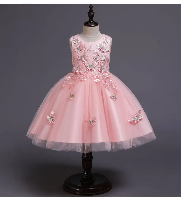 Новинка; праздничное платье принцессы с цветочным узором для девочек; Элегантные Платья с цветочным принтом для свадьбы, дня рождения; детское платье с бантом; одежда с юбкой-пачкой для маленьких детей