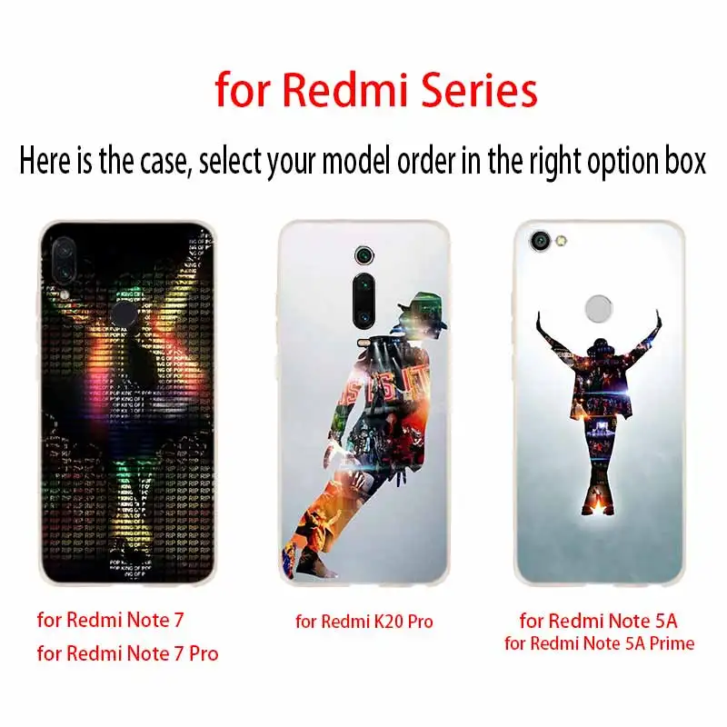 Силиконовый чехол для Xiaomi Redmi Cover 9 8 7 6 5 4 A 9at Prime 4x K20 Pro Y3 Майкл Джексон | Мобильные