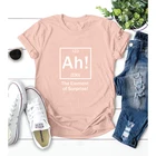 AH элемент сюрприз футболка Hipster Повседневное футболка со смешным буквенным графическим рубашка и сушить в стиральной машине лозунг сюрприз гранж Винтаж, топы, комплекты одежды