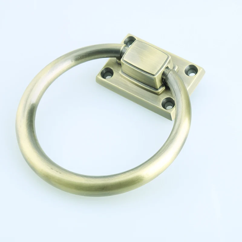 Современная мода падение кольцо серебро хром диван стул тянуть ручка бронза