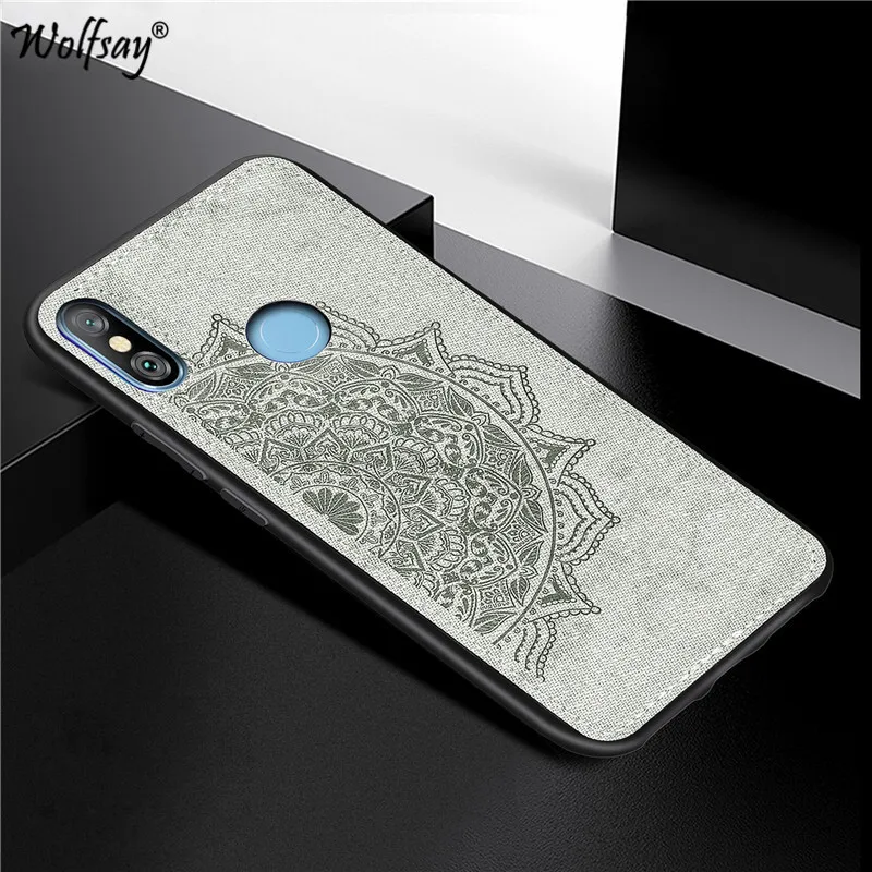 

For Xiaomi Redmi Note 6 Pro Shockproof TPU Cloth Texture Hard Phone Case For Xiaomi Redmi Note 6 Pro Cover For Redmi Note 6 Pro