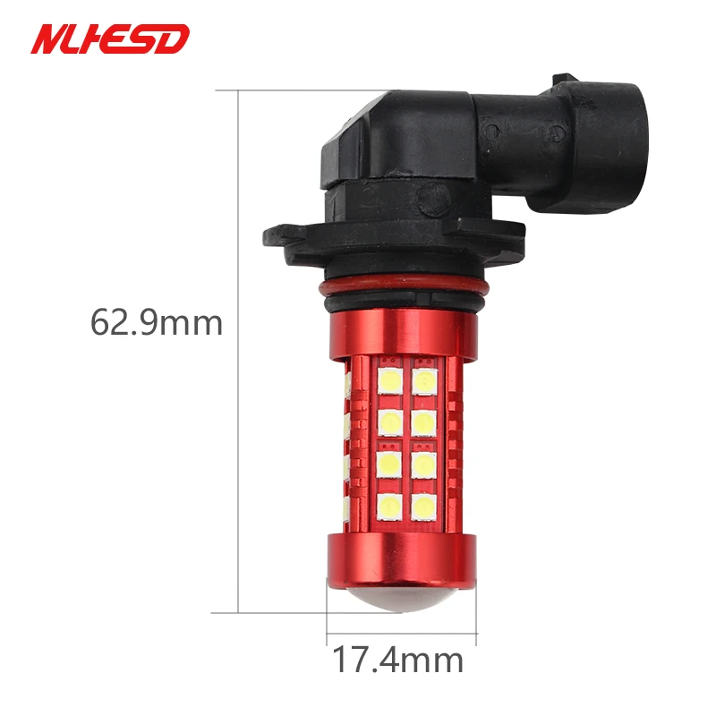 2 шт. Высокая мощность 9006 Противотуманные фары 36SMD 3030 светодиодные линзы 9005