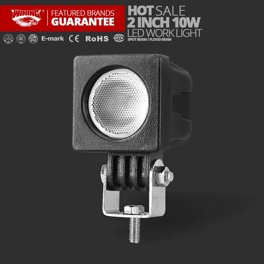 Бесплатная доставка 2 шт. 10 Вт светодиодный рабочий светильник свободный трубный