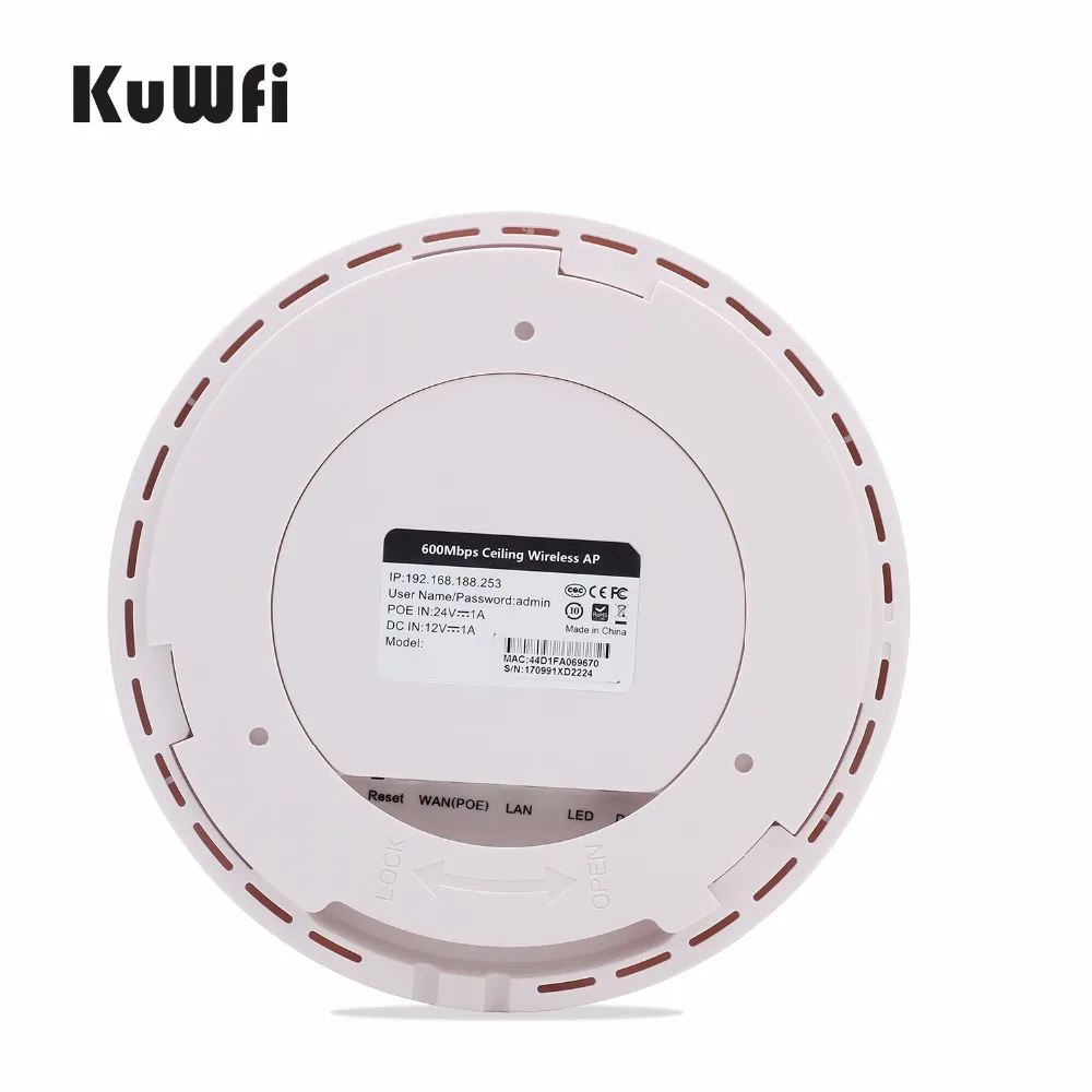 600 Мбит/с беспроводной Wifi маршрутизатор потолочный AP двухдиапазонный Крытый