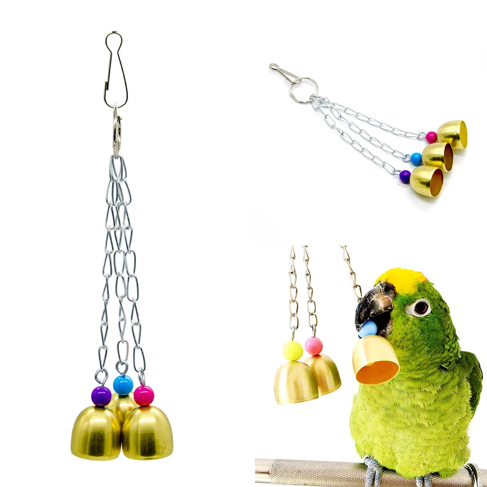Parakeet качель для птичьей клетки окунь будги колокольчик стек игрушка-попугай | Дом