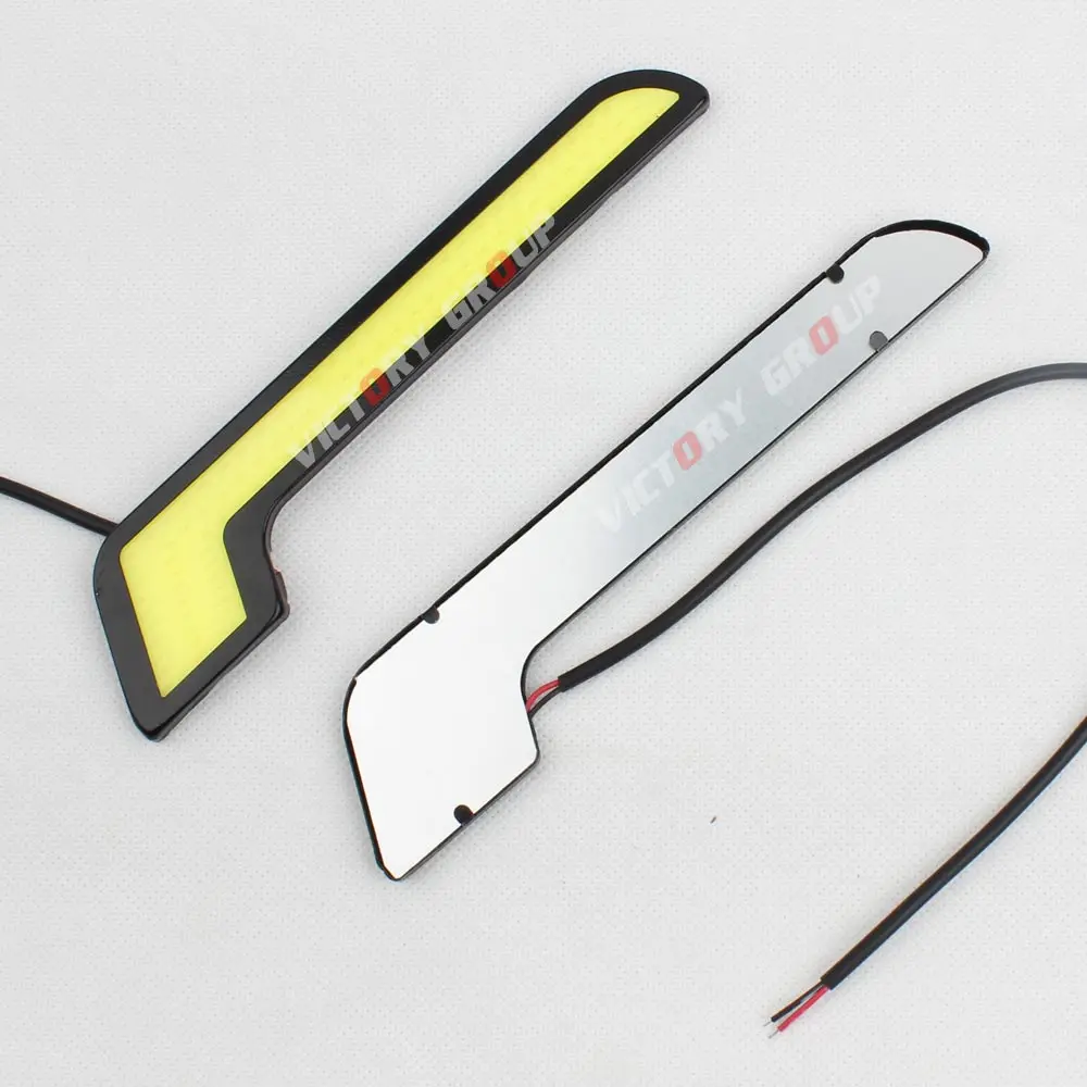 Дневные хосветильник огни L типа передние противотуманные фары белого цвета для