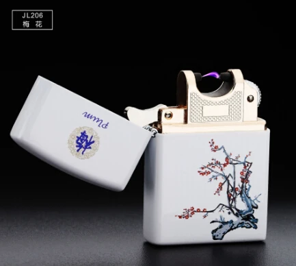 Зажигалка популярная китайская национальная ветрозащитная USB зарядка более