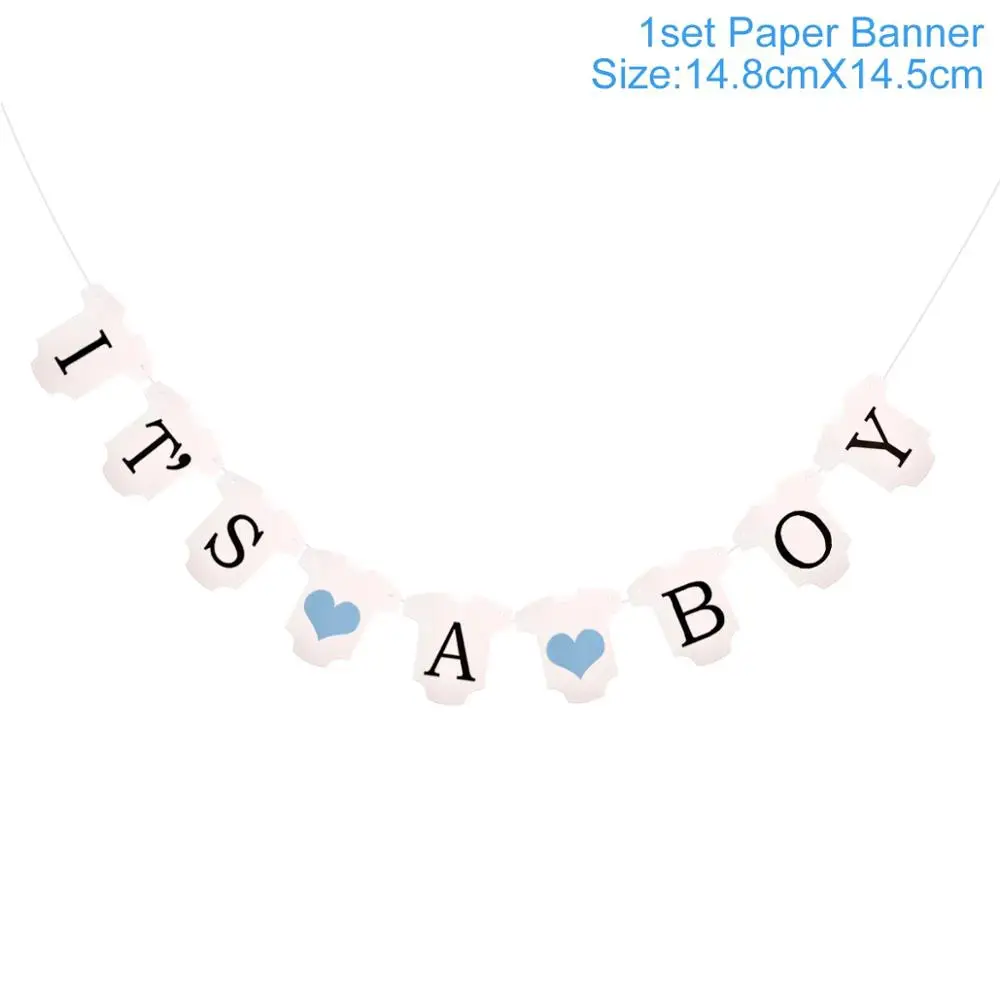 Its a boy FengRise, розовые, синие баннеры для мальчиков или девочек, вечерние украшения для мальчиков, гирлянды для мальчиков и девочек - Цвет: Its a boy