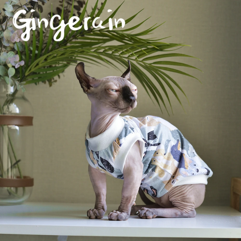 Gingerain Милая кошка Одежда для питомцев кошек модная куртка домашних животных