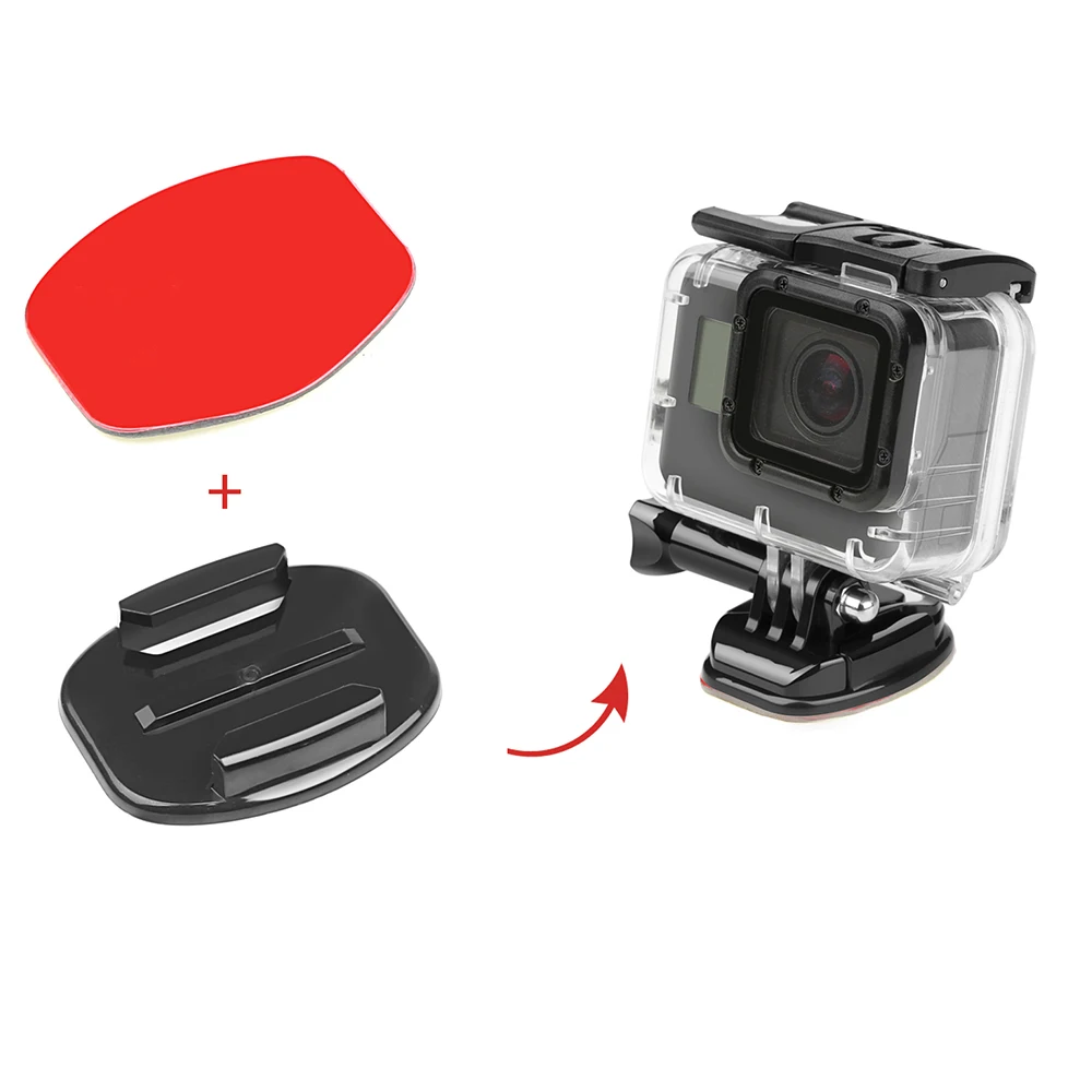 Плоское и изогнутое настенное крепление SHOOT с двойной наклейкой для GoPro Hero 7 6 5 4 SJCAM