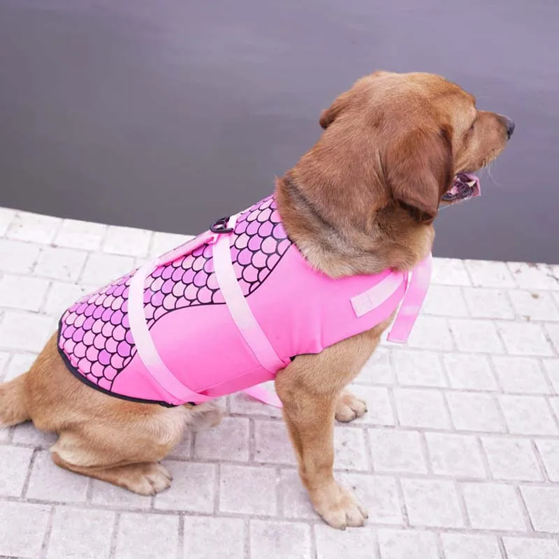 New Fashion Simple Pet Dog Coat Waterproof Warm Swimsuit Safety Swimming Training Jacket for Dogs Golden Retriever XS-XL 20E | Дом и сад