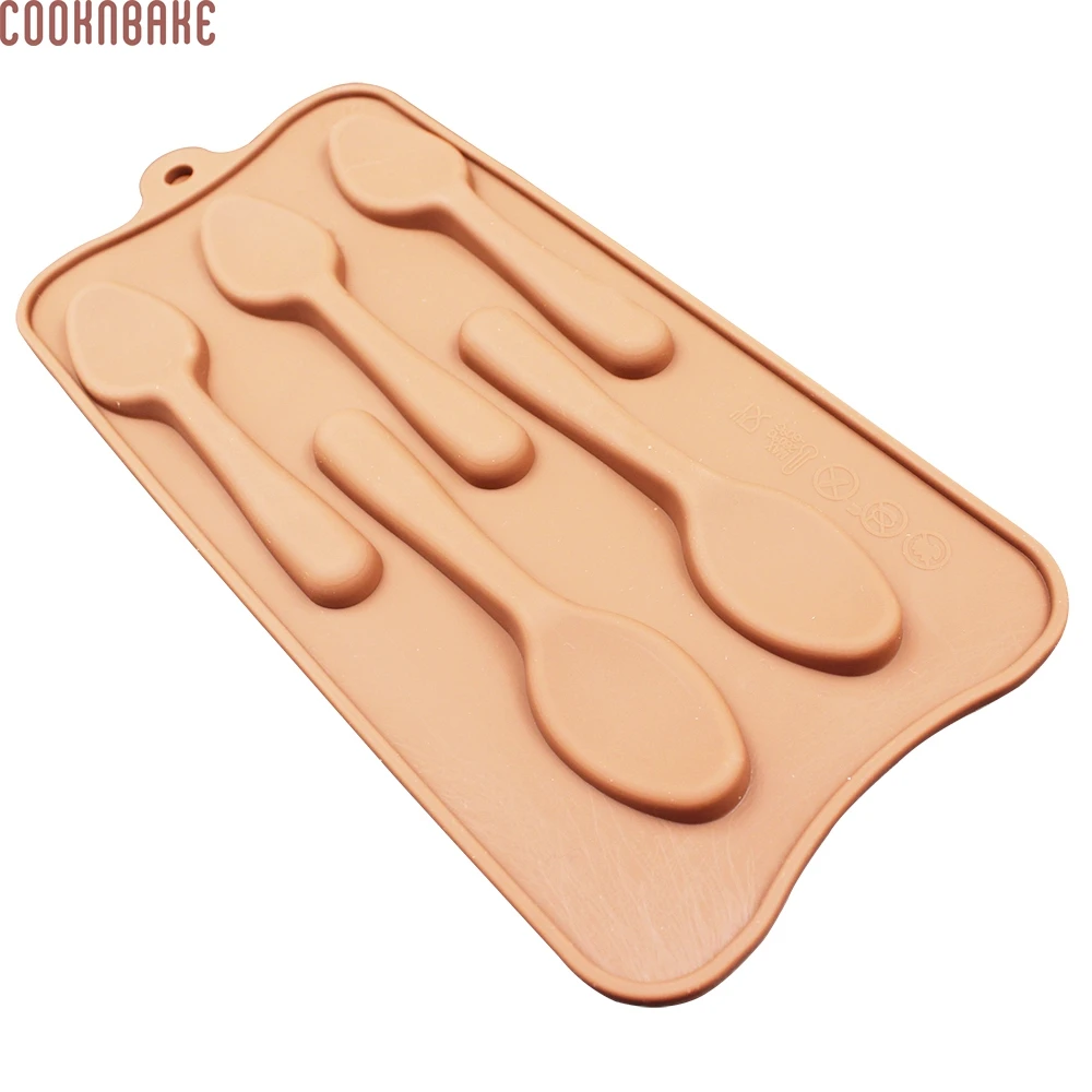 COOKNBAKE DIY силиконовая форма 5 решеток новый стиль ложка сделай сам шоколадные формы