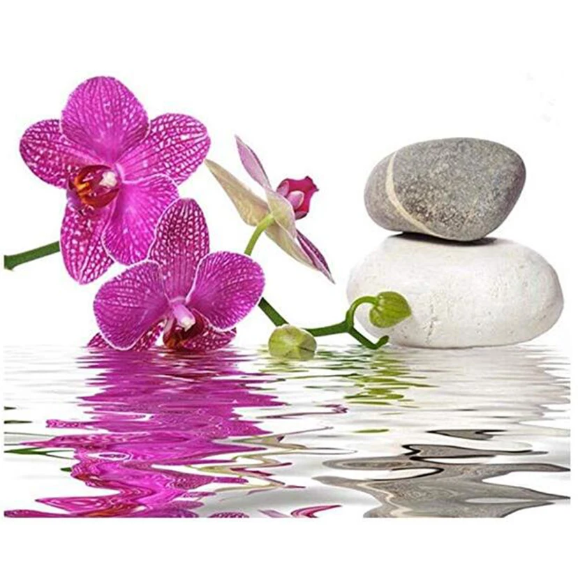 Алмазная 5d картина Орхидея Зен сделай сам полностью круглая/квадратная вышивка
