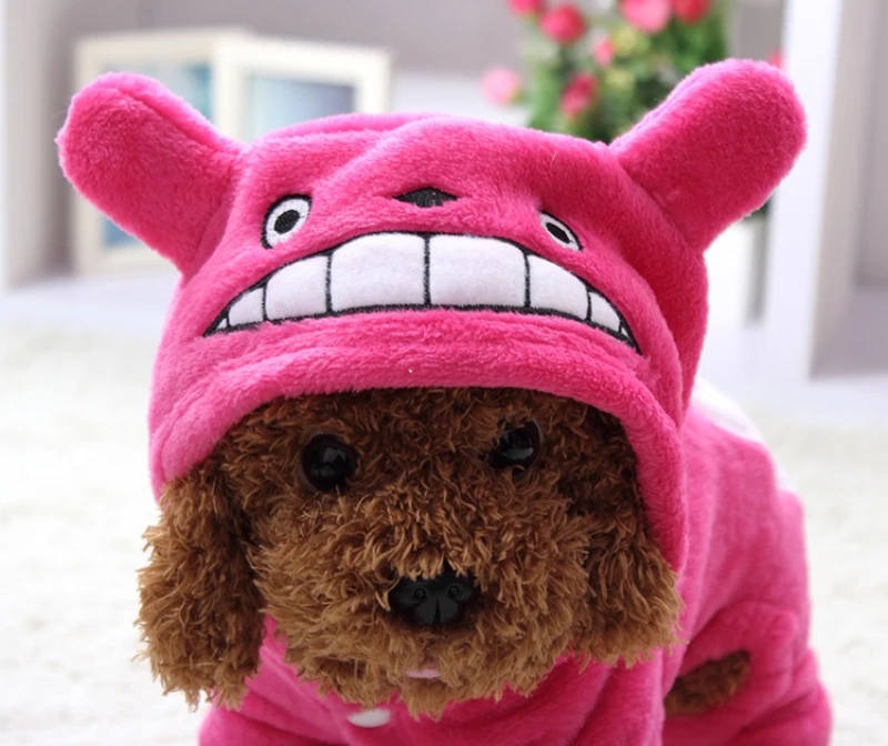 Fleece Warm Dog Jumpsuit pajamas Winter Pet Clothes Coat Jacket Hoodie Pyjamas Pijama Chihuahua Puppy Poodle Bichon Costume | Дом и сад