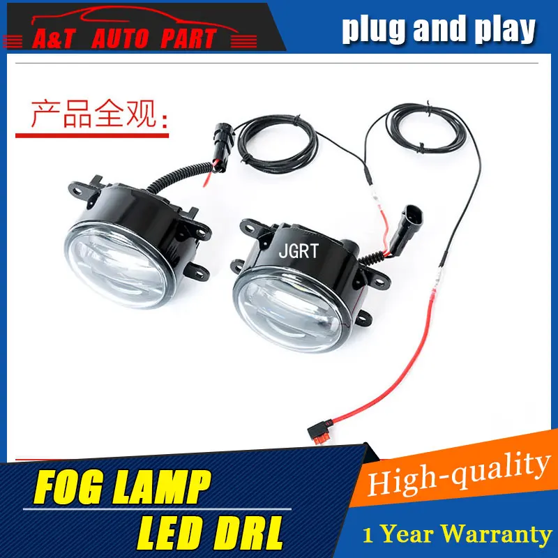 2014-2019 For Toyota Highlander led fog lights+LED DRL+turn signal lights Car Styling LED Daytime Running Lights lamps | Автомобили и