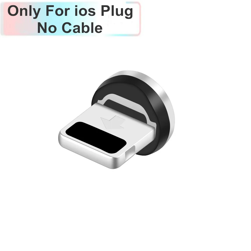 OLAF светодиодный магнитный кабель USB 90 градусов для iPhone XS samsung S9 Xiaomi huawei Быстрая зарядка Магнитный Micro usb type c кабель usbc - Цвет: Only For iPhone Plug