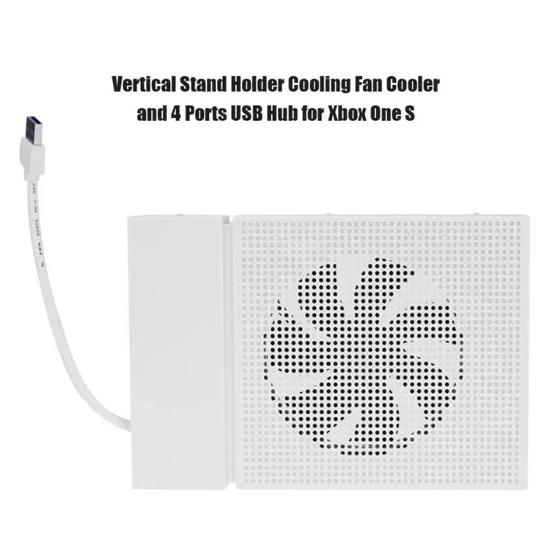 Вертикальная подставка держатель охлаждающий вентилятор кулер и 4 порта usb хаб