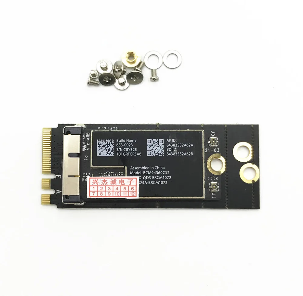 Для Hackintosh BCM94360CS2 BCM94360Z3 802.11AC WiFi 867 Мбит/с WLAN-карта подходит для Bluetooth 4 0 NGFF M.2 адаптер