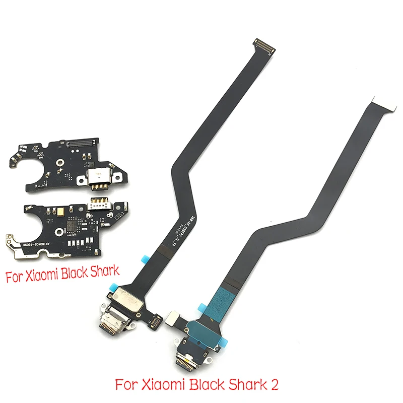 

10 шт./лот док-разъем Micro USB зарядное устройство порт для зарядки гибкий кабель микрофонная плата для Xiaomi Black Shark 2