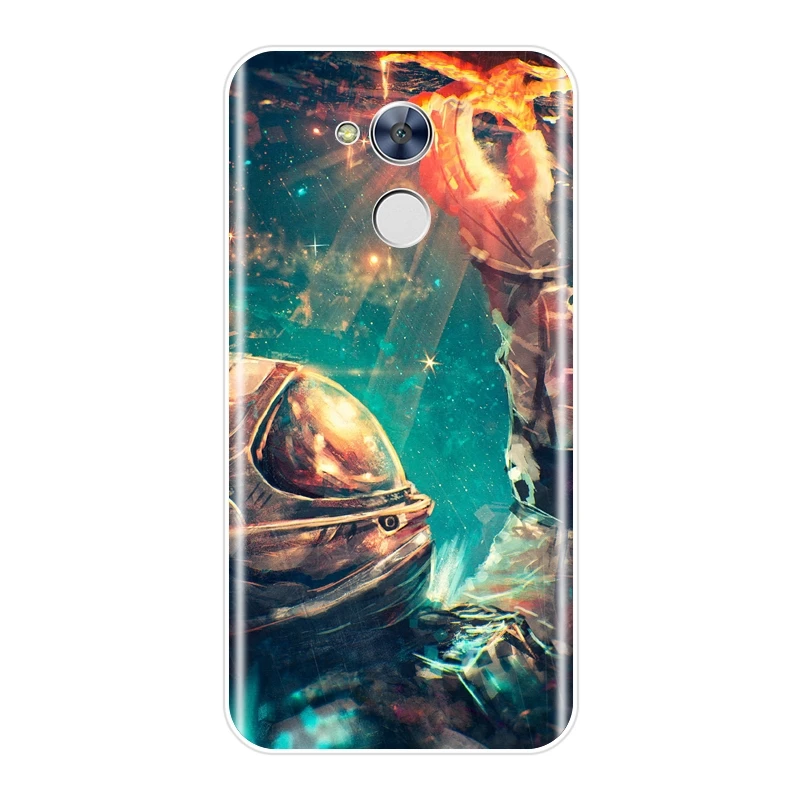 Чехол для телефона Huawei Honor 4C 5C 6C 6A Pro мягкий прозрачный чехол космонавта 4X 5A 5X 6 6X