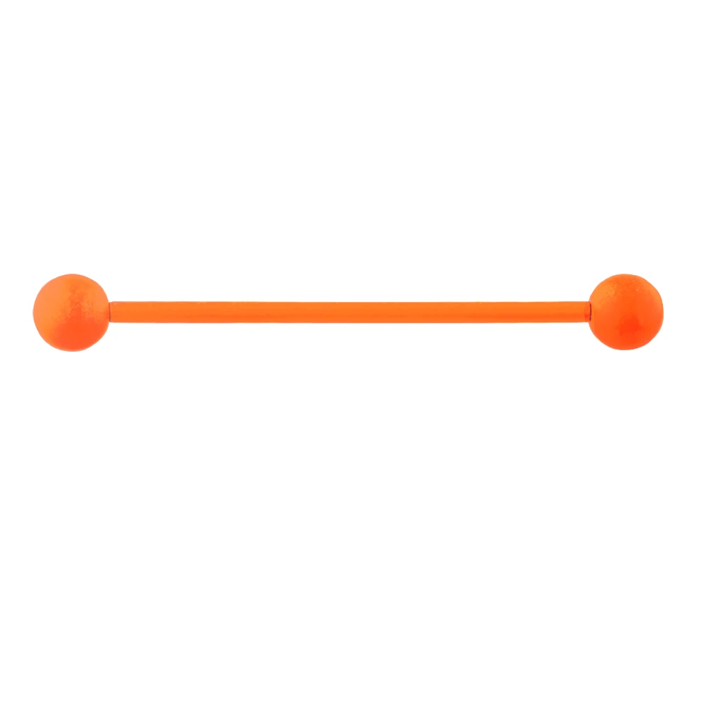 orange TIANCIFBYJS промышленные серьги-гантели из нержавеющей стали с винтовым ушным хрящом Tragus Helix-Conch пирсинг ювелирные изделия 14 г - Окраска металла: orange