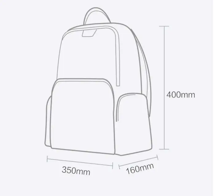 Кожаный рюкзак xiaomi mijia, кожаная повседневная сумка на плечо для мужчин и женщин, Классическая широкая Высококачественная сумка