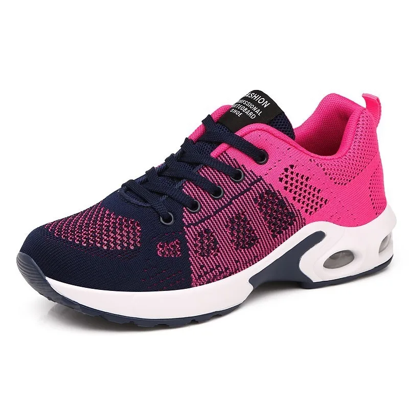 rose fashion shoes Брендовая женская обувь для бега; удобная спортивная обувь; женские кроссовки для фитнеса; спортивная обувь; zapatillas mujer; дышащие кроссовки на шнуровке - Цвет: rose fashion shoes