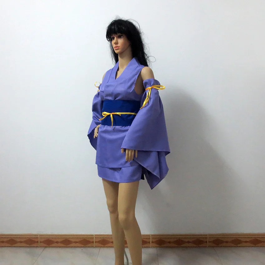 Изготовленный На Заказ фиолетовый кимоно для косплея с изображением сказочного