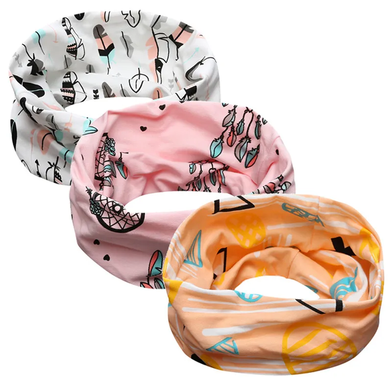 2020 new arrival cute cotton bebes scarf baby boys girls cartoon o-ring scarves top quality muffler(3pack) RDP-013 | Детская одежда и