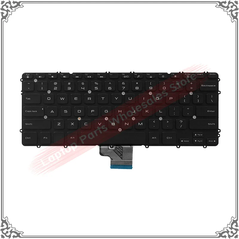 Оригинальная Черная американская клавиатура для DELL Precision M3800 XPS 15-9530 9530 клавиатура на замену с подсветкой