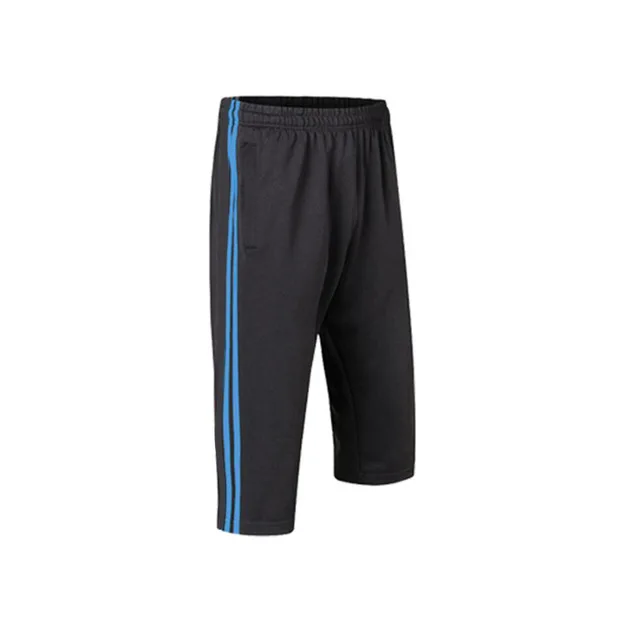 6618 blue Футбольные футбольные штаны, размер L-4XL, mannen voetbal, тренировочные штаны, для бега, 3/4, broek met ritsvak - Цвет: 6618 blue