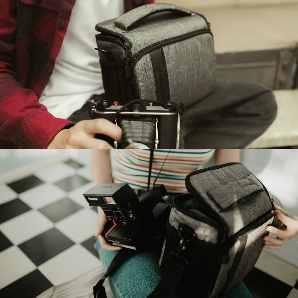 Сумка мессенджер BAGSMART для DSLR/SLR камеры водонепроницаемый чехол на плечо цифровых
