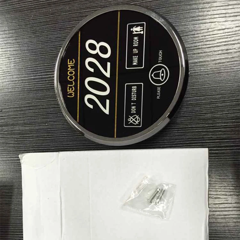 Сенсорный дверной Звонок переключатель отель круглая электронная дверная