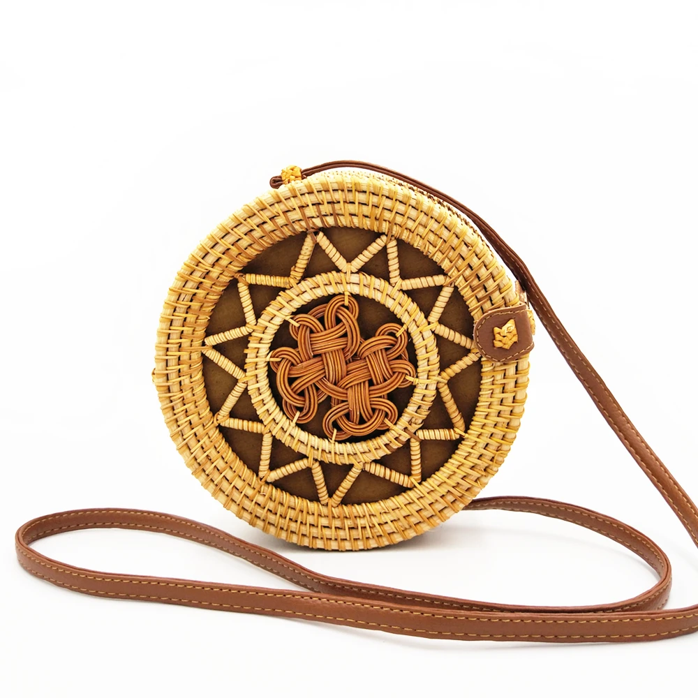 Женская сумочка из ротанга в богемном стиле летняя пляжная сумка для женщин