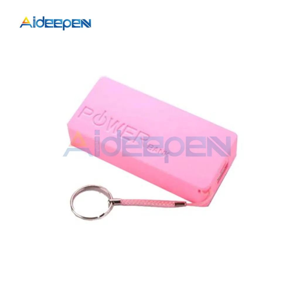 Розовый 2X18650 USB внешний аккумулятор зарядное устройство чехол DIY коробка для iPhone для домашнего Смартфона MP3 электронный мобильный зарядный ящик инструмент - Цвет: Розовый