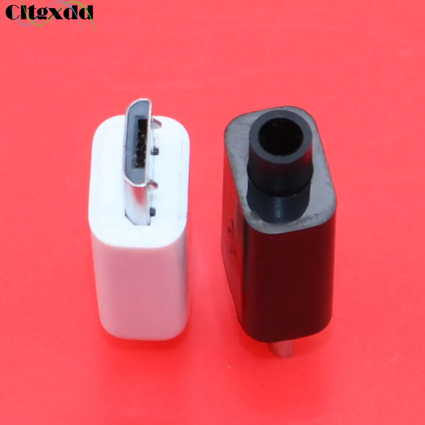Cltgxdd 2 шт микро USB 4-контактный разъем штекер черный/белый Сварка данных OTG линия