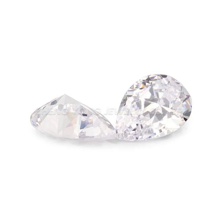 3*4 мм ~ 13*18 5А огранка в виде груши CZ Stone искусственные камни 50 шт. лоте форме белый