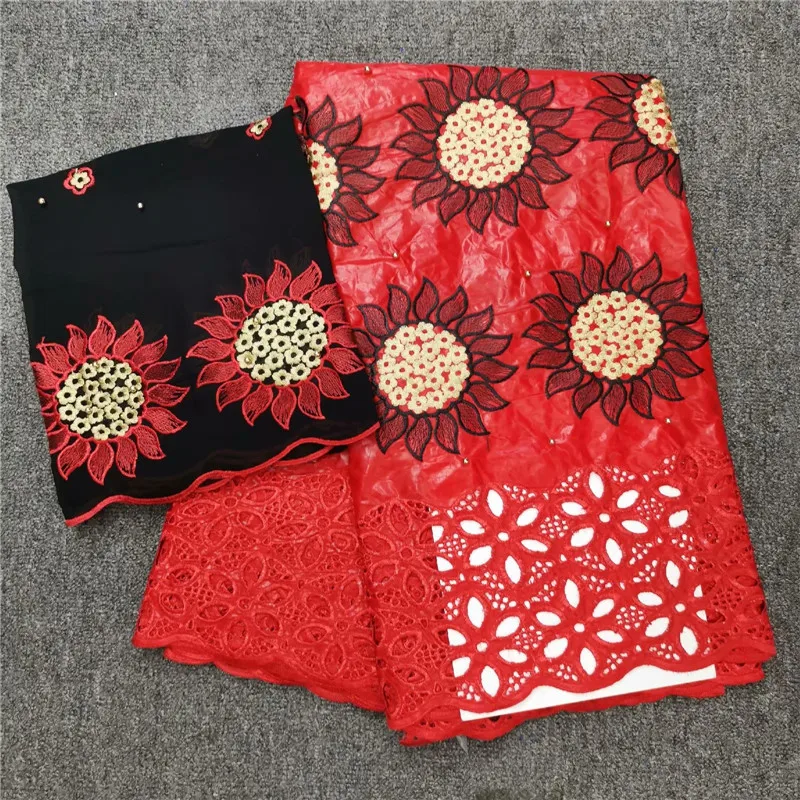 Африканский базин богатый Getzner 2019 Новое поступление красный цвет швейцарская